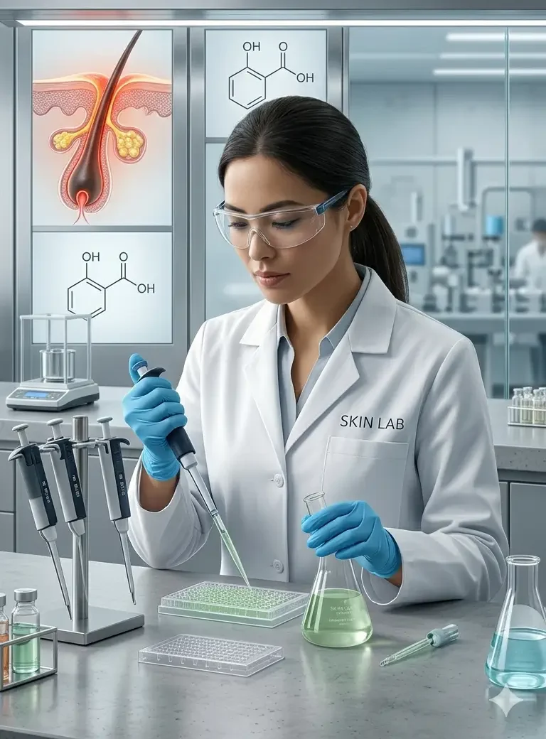 Research in Lab on Acne