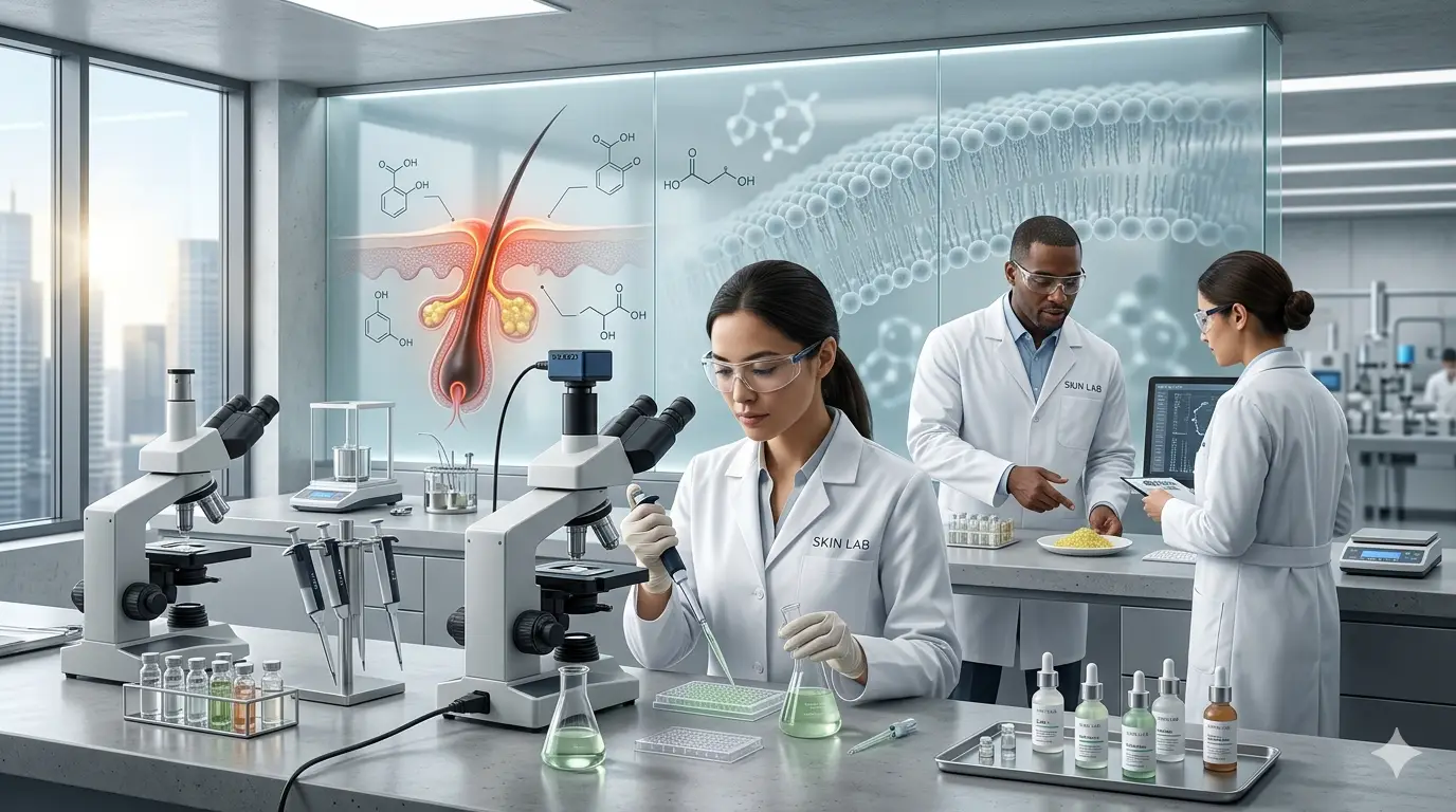 Acne Treatment Research in Lab