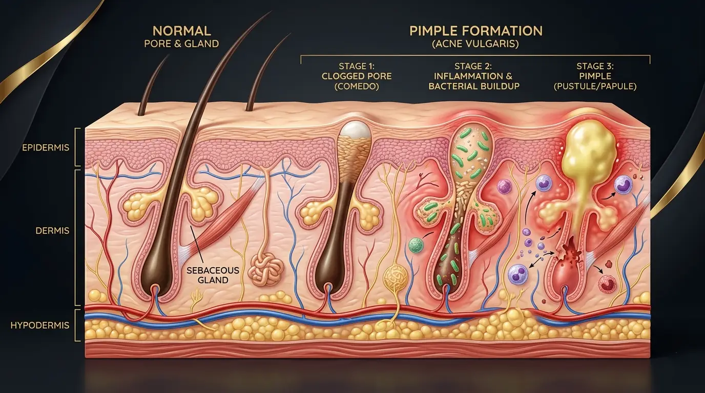 Skin Barrier and Pimple Causes
