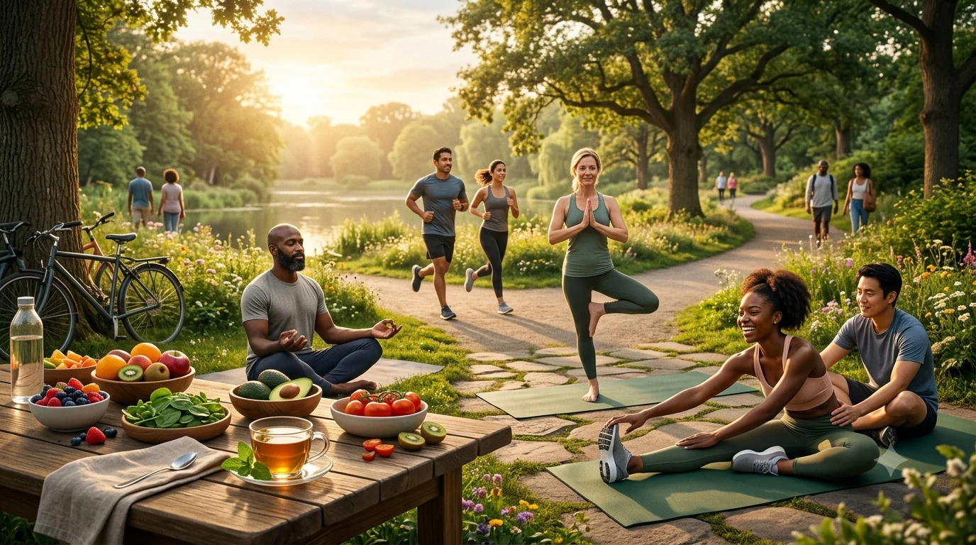 Wellness Definition The Ultimate Guide to Better Health Infographic showing the eight dimensions of wellness including physical, emotional, mental, social, intellectual, occupational, financial, and environmental wellness.