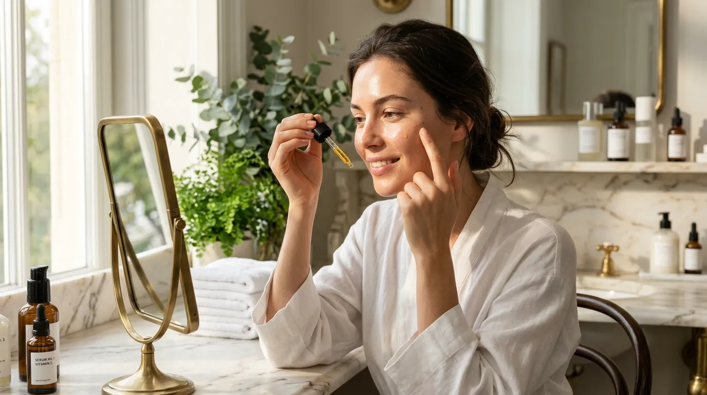 Vitamin C supports brighter skin, collagen production, and antioxidant protection when used consistently.